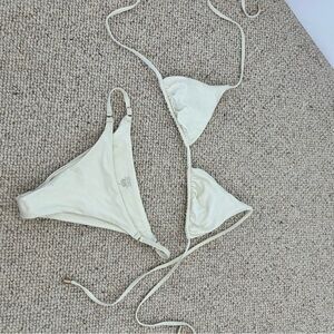 Monday Swimwear Capri Ivory Bikini Bottoms